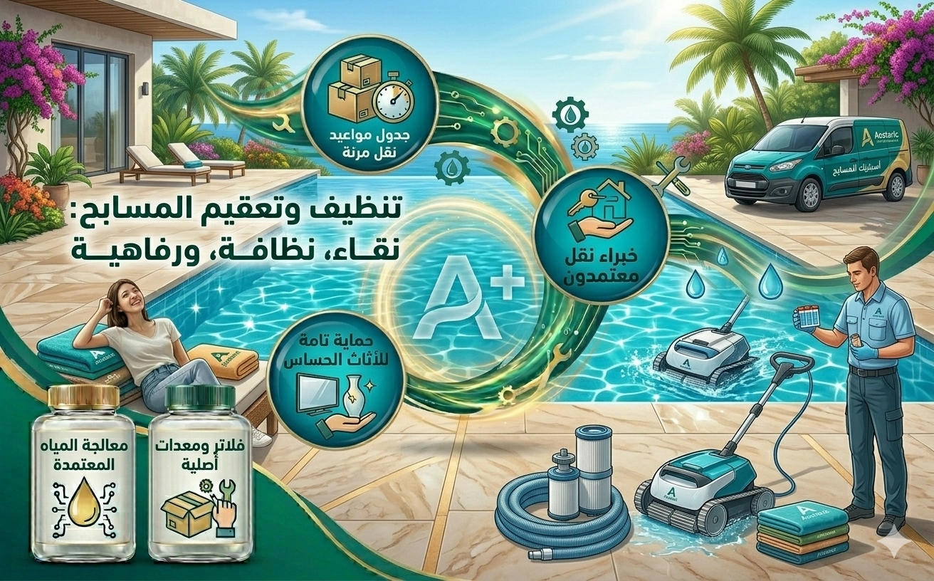 تنظيف المسابح
